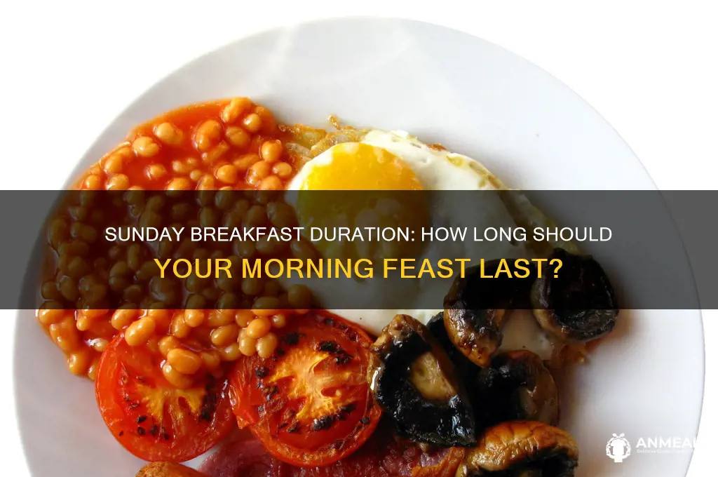 how long is sunday breakfast