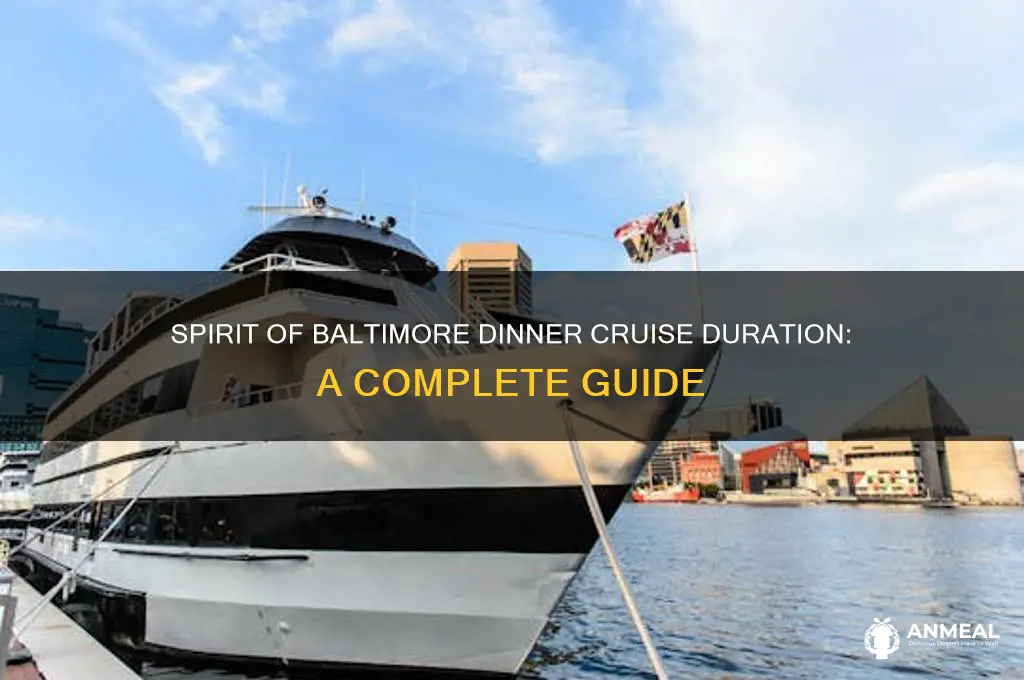 how long is the spirit of baltimore dinner cruise