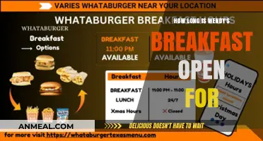 Wendy's Breakfast Hours: How Long Does It Last?