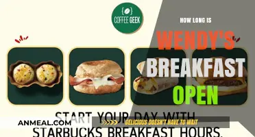 Wendy's Breakfast Hours: Start and End Time