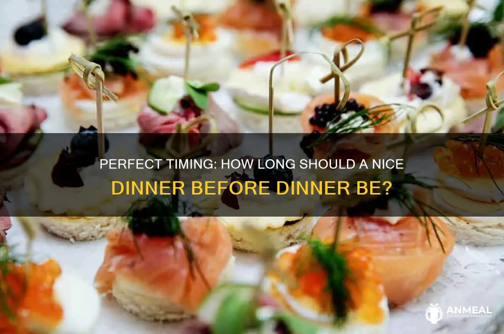 how long nice dinner before dinner should be