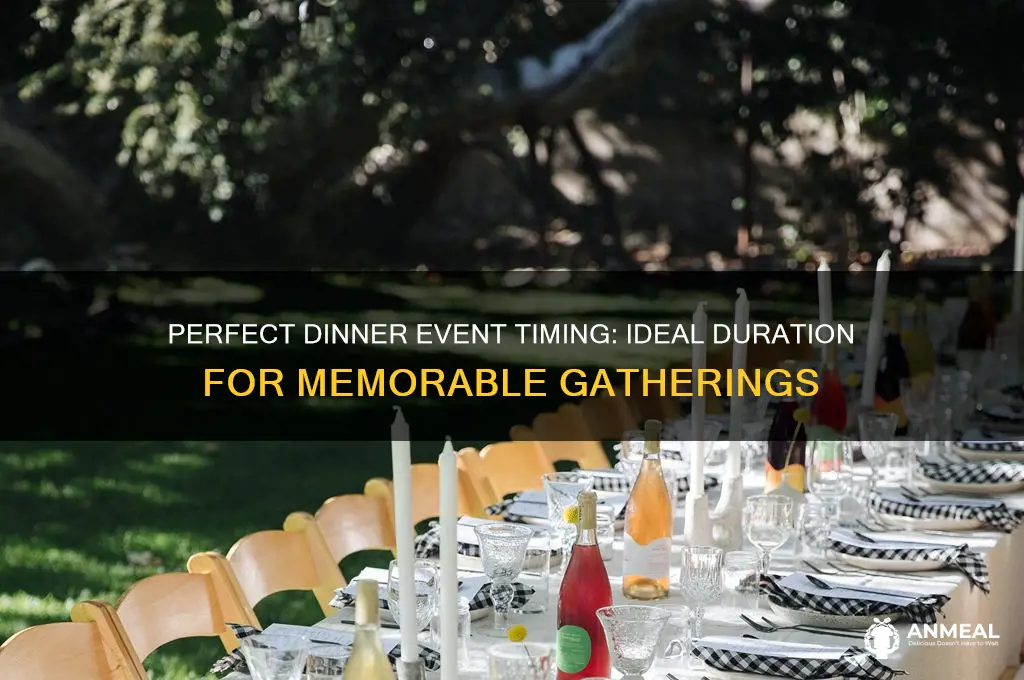 how long should a typical dinner event last