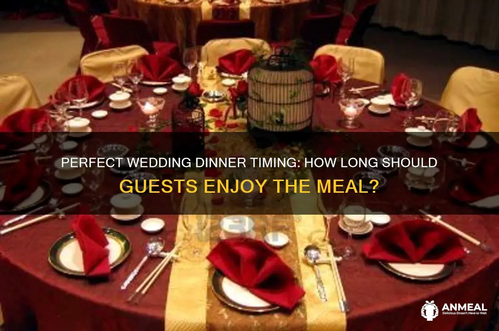 how long should dinner be at a wedding
