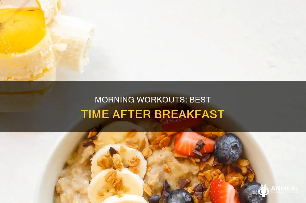 how long should i wait to wokout after breakfast