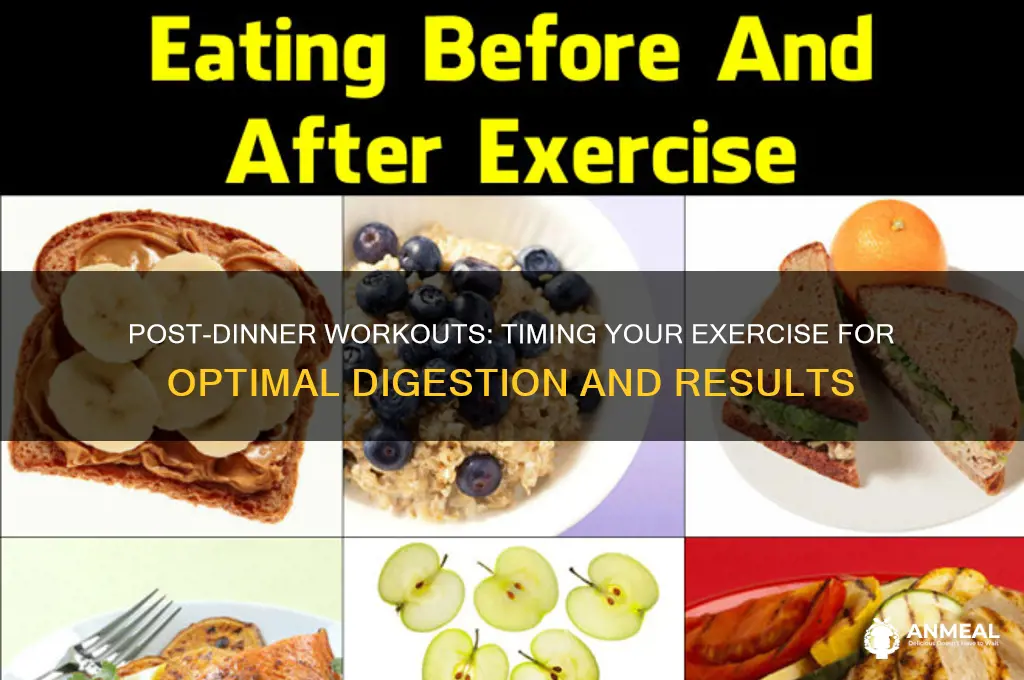 how long should you excercise after dinner