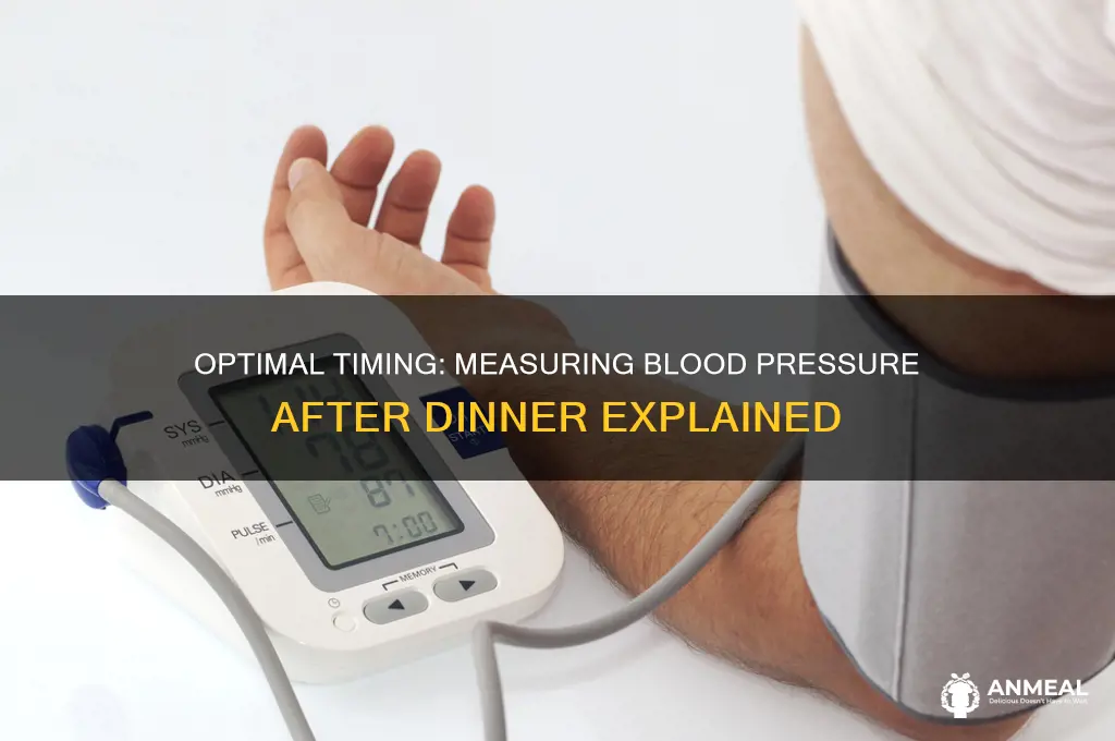 how long take blood preasure after dinner