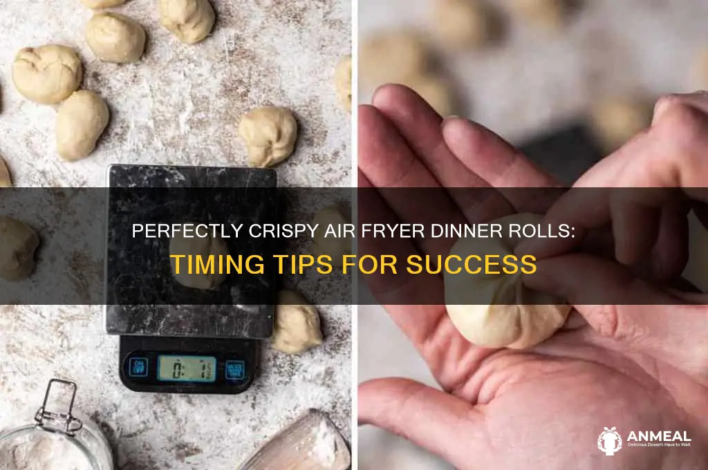 how long to air fry dinner rolls