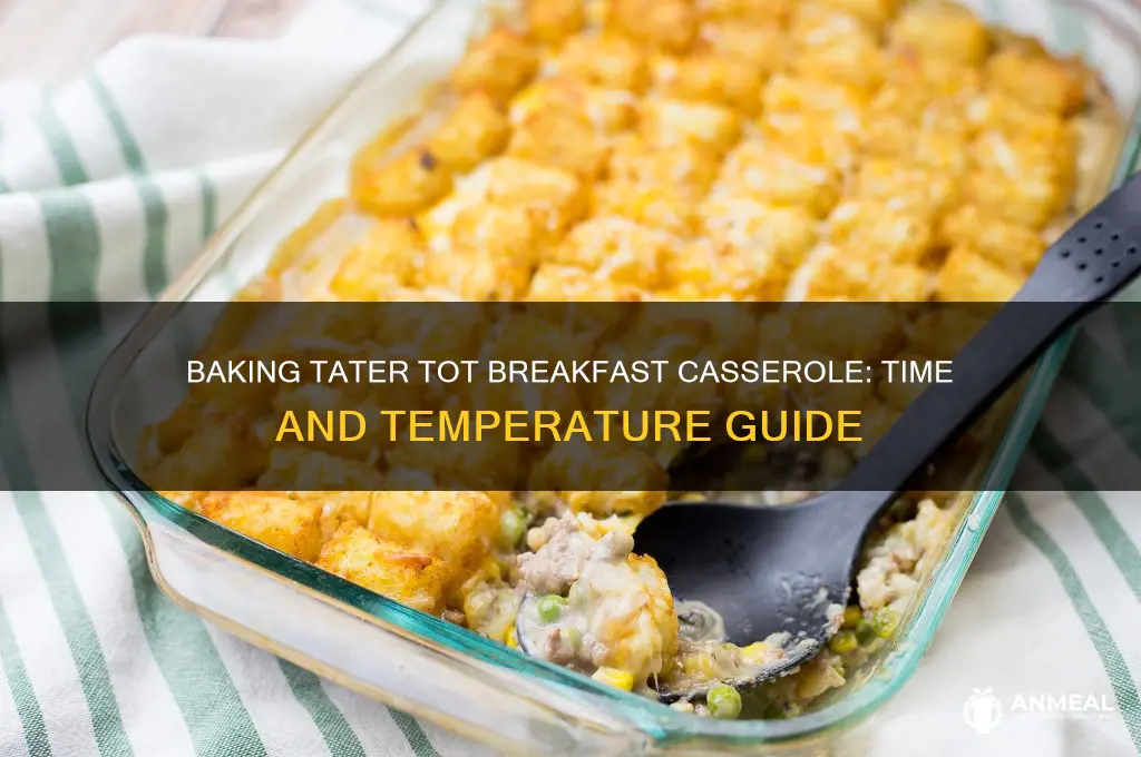 how long to bake tater tot breakfast casserole