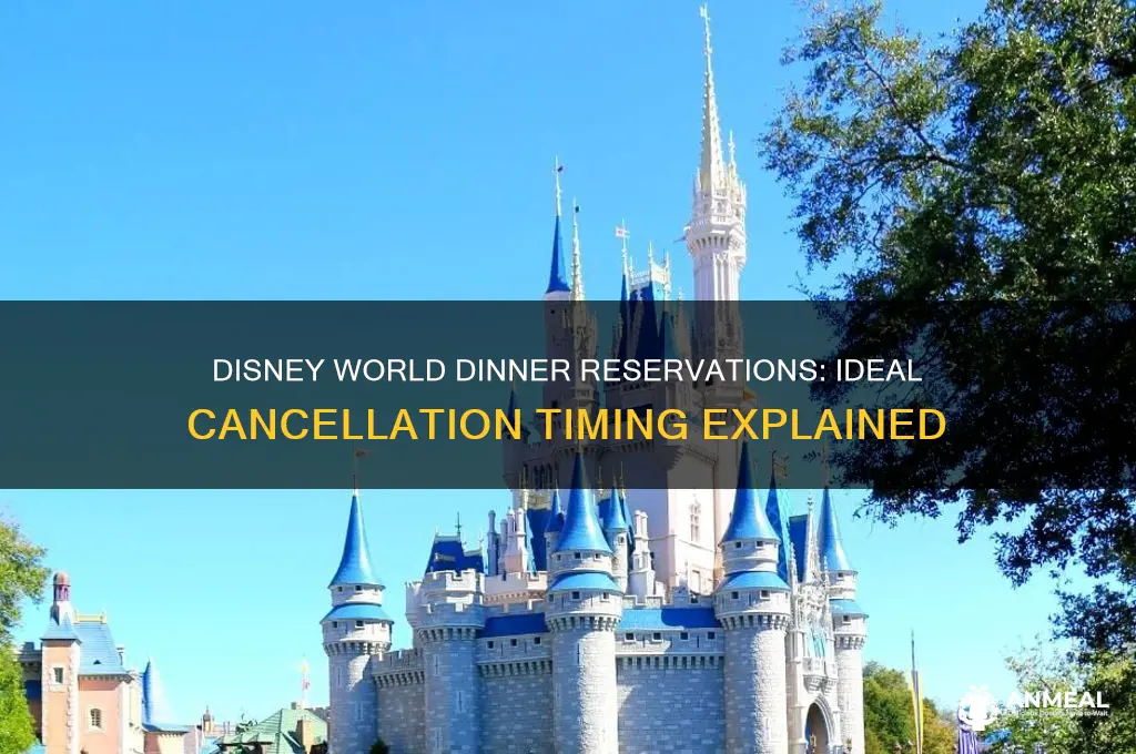 how long to cancel dinner reservations at disney world