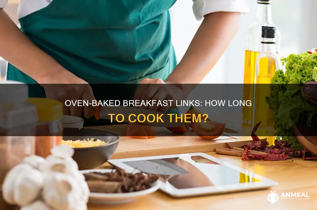 how long to cook breakfast links in the oven