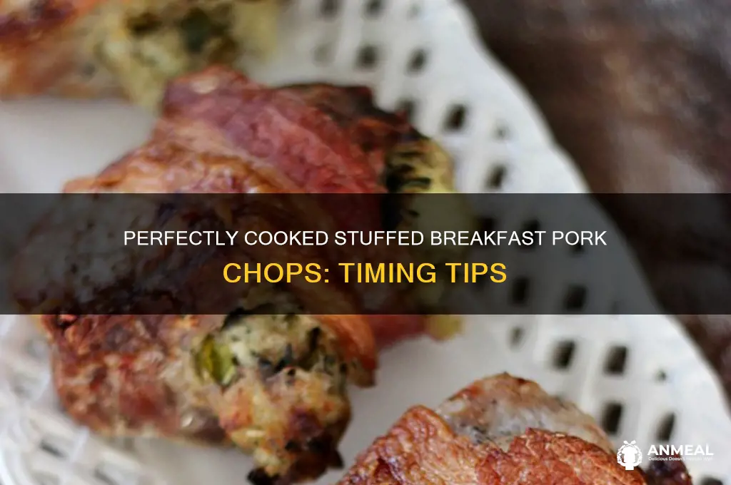 how long to cook stuffed breakfast pork chops