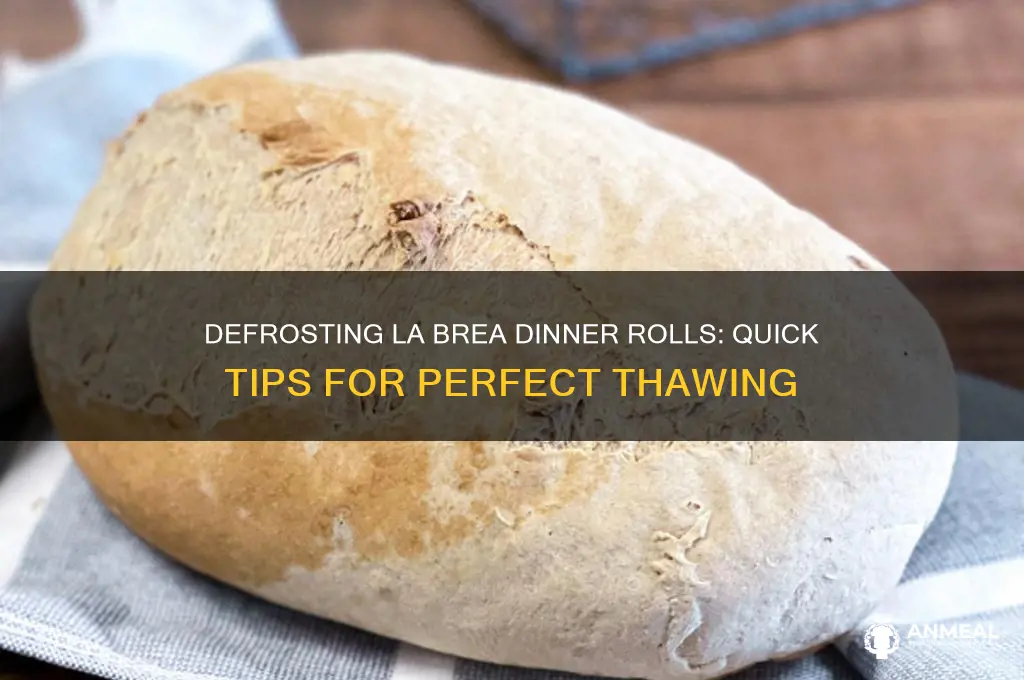 how long to defrost frozen la brea dinner rolls