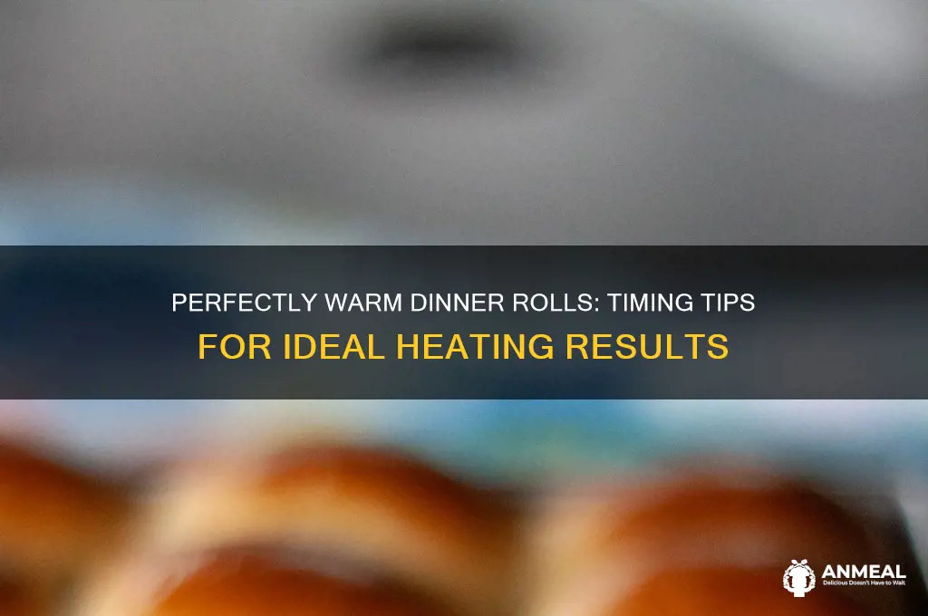 how long to heat dinner rolls