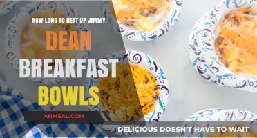 Quickly Heating Up Jimmy Dean Breakfast Bowls