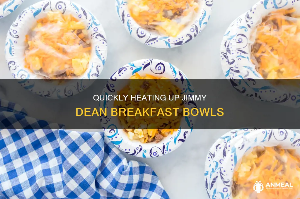 how long to heat up jimmy dean breakfast bowls