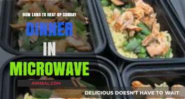 Quick Sunday Dinner: Microwave Heating Times for Perfect Results