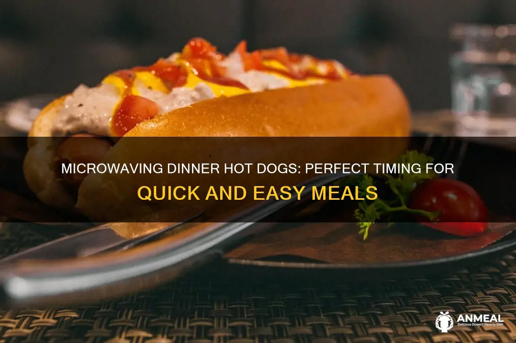 how long to microwave a dinner hot dog