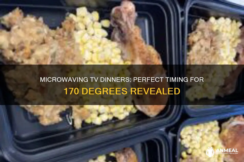 how long to microwave a tv dinner to 170 degrees
