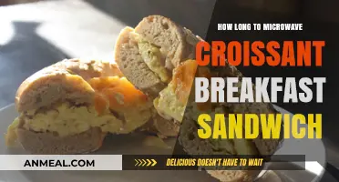Quickly Warming a Croissant Breakfast Sandwich in the Microwave