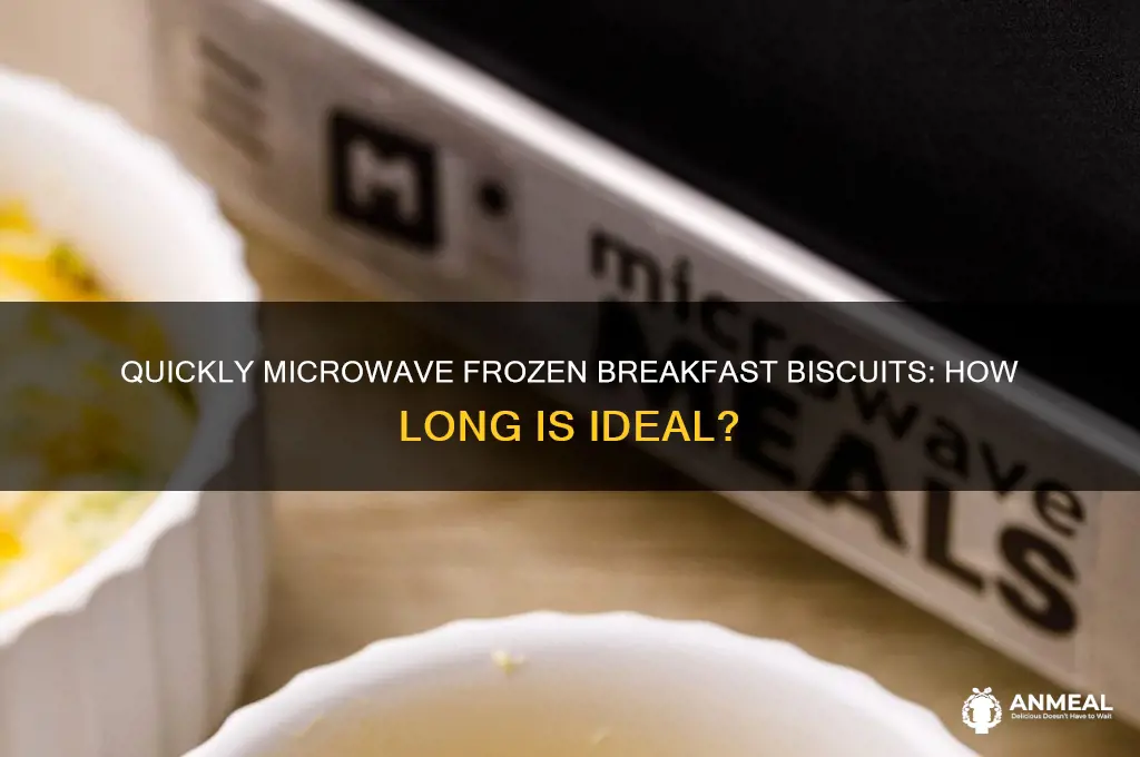 how long to microwave frozen breakfast biscuits