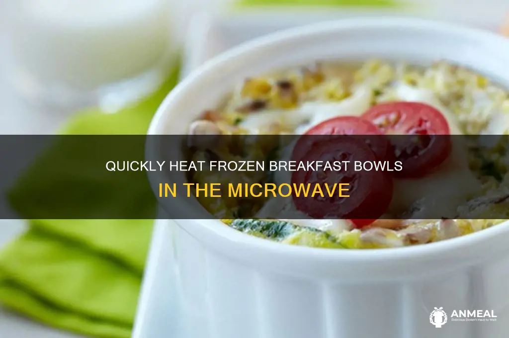 how long to microwave frozen breakfast bowls