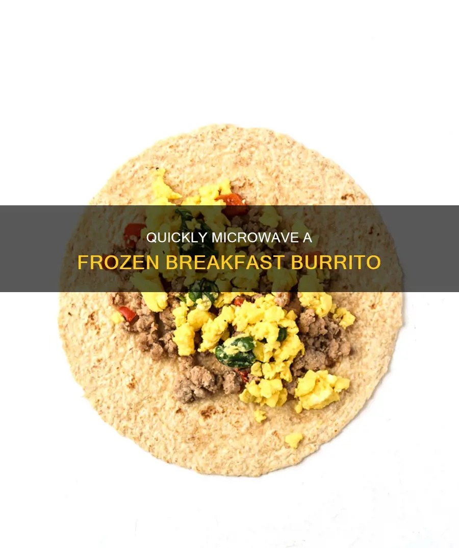 how long to microwave frozen breakfast burrito
