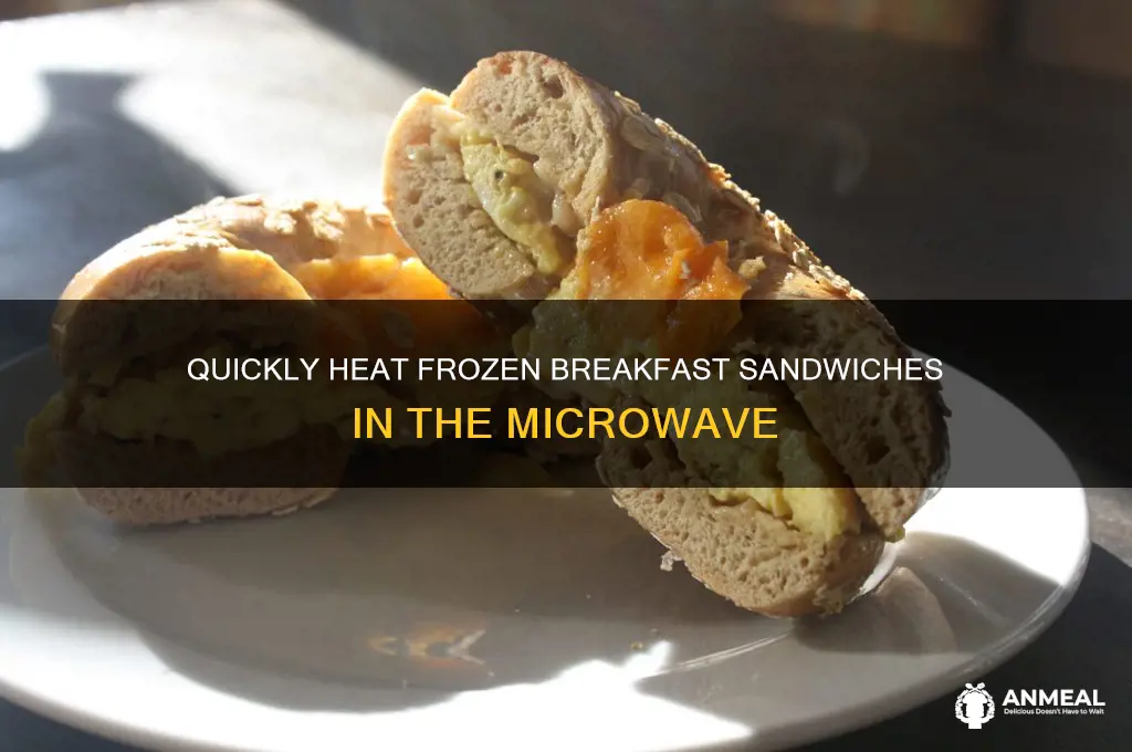 how long to microwave frozen breakfast sandw