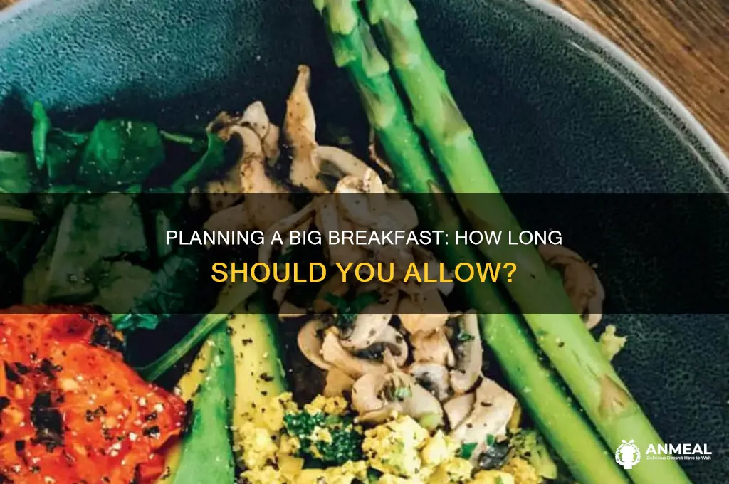 how long to plan for bog breakfast