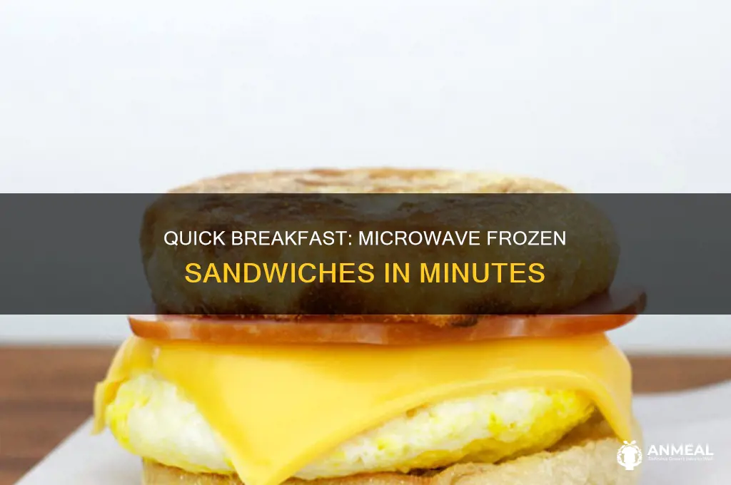 how long to put frozen breakfast sandwich in microwave
