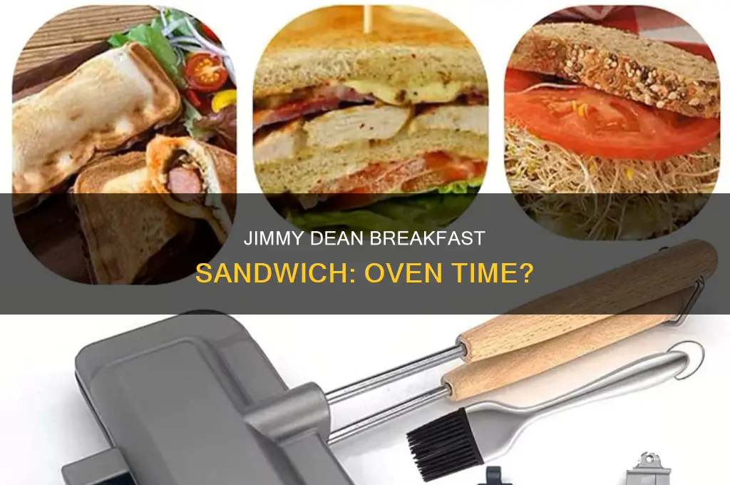 how long to put jimmy dean breakfast sandwich in oven