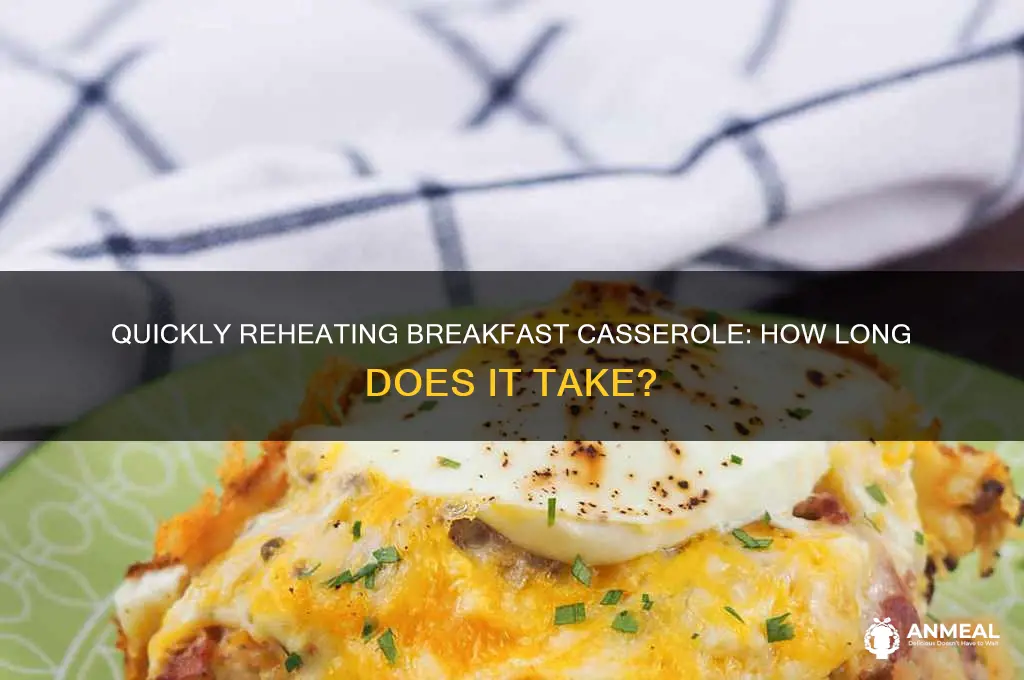 how long to reheat a breakfast casserole