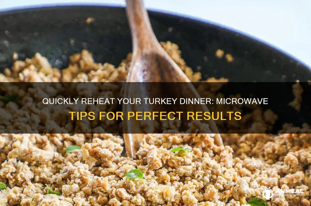 how long to reheat turkey dinner in microwave