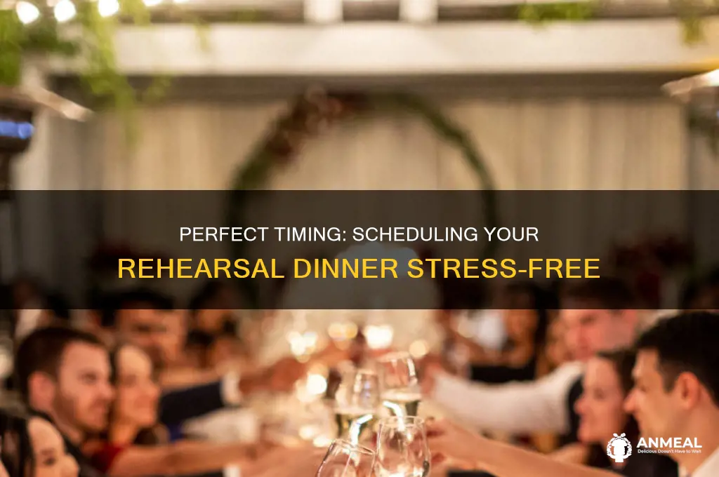 how long to schedule rehersal dinner