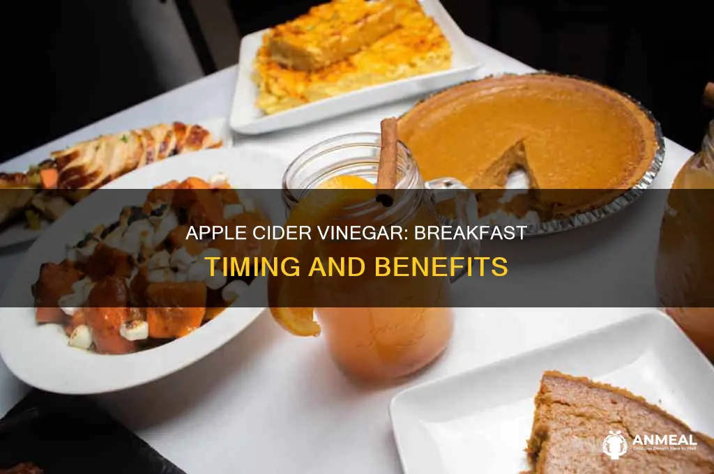 how long to wait after apple cider vinegar for breakfast