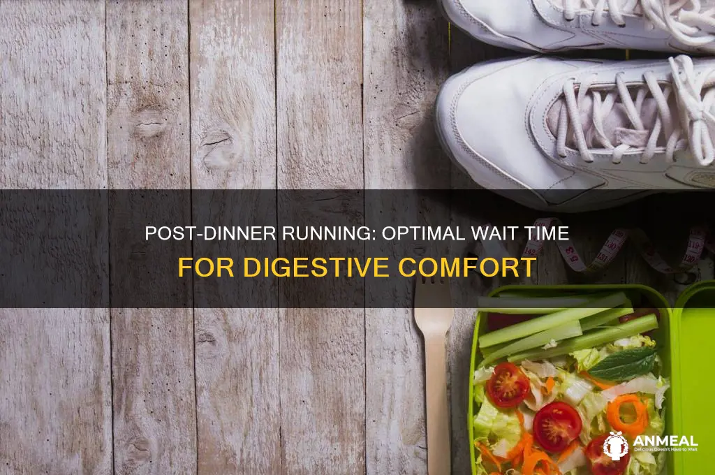 how long to wait after dinner to run