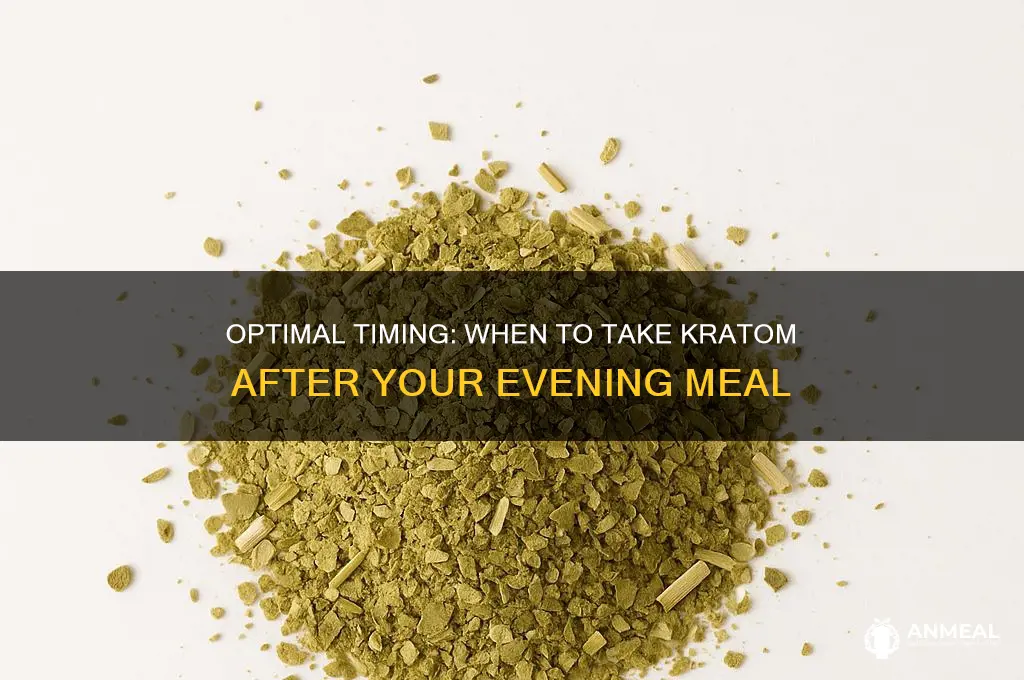how long to wait after dinner to take kratom