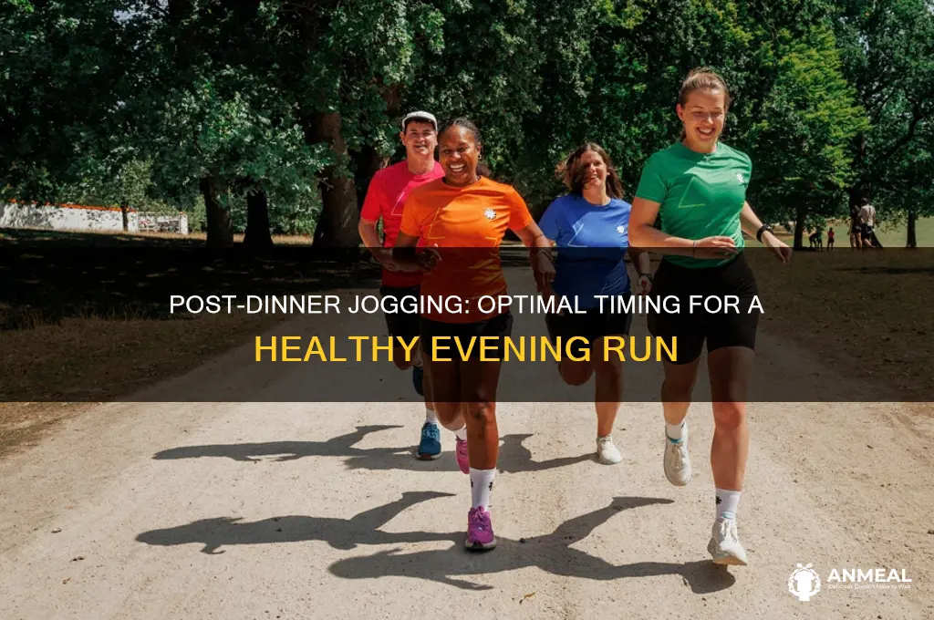 how long to wait to jog after dinner