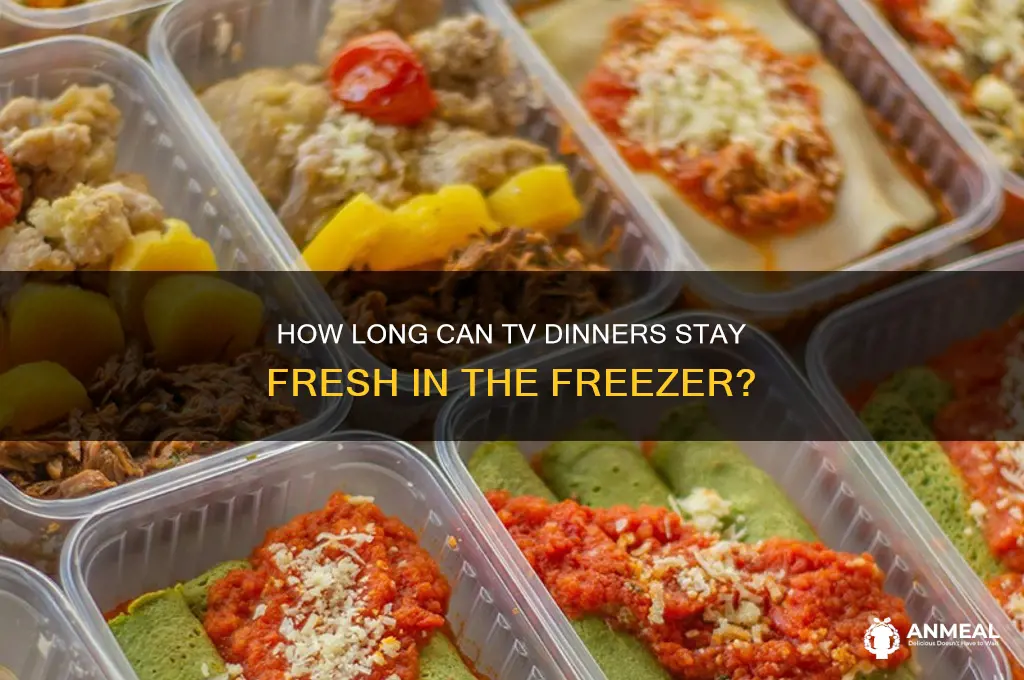 how long tv dinner freezer