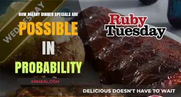 Exploring the Probability of Possible Dinner Specials Combinations