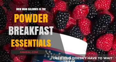 Essentials Powder Breakfast: How Many Calories?