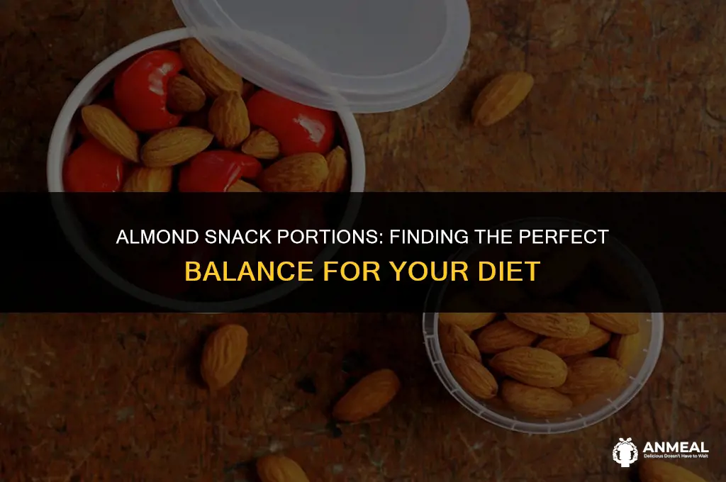 how many almonds make a snack
