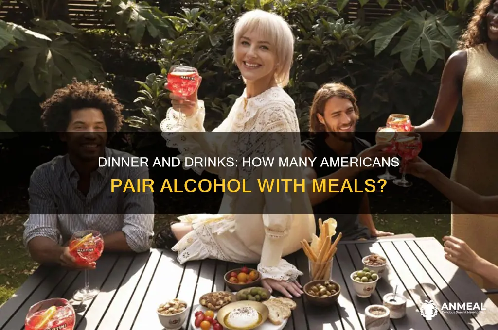 how many americans have a drink with dinner
