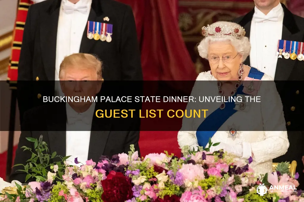 how many at state dinner buckingham palace