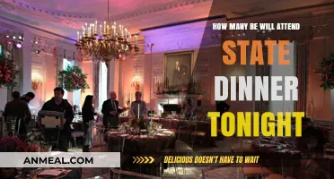 State Dinner Tonight: Anticipating the Number of Attendees and Highlights