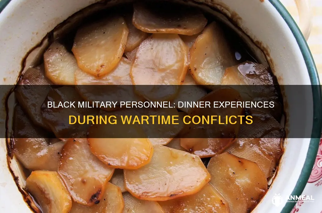 how many black military people have dinner es during wars