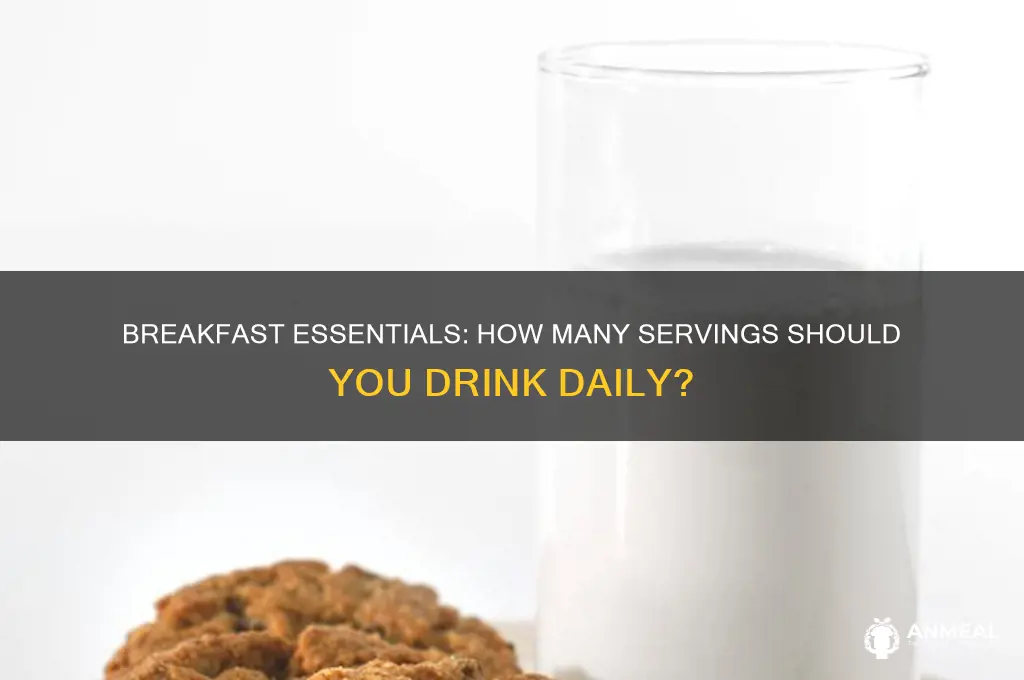 how many breakfast essentials drink do you use a day