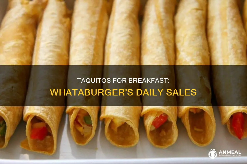 how many breakfast taquitos does whataburger