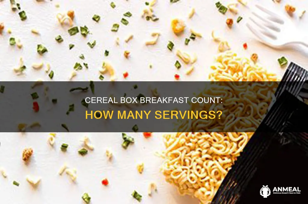 how many breakfasts does one cereal box have