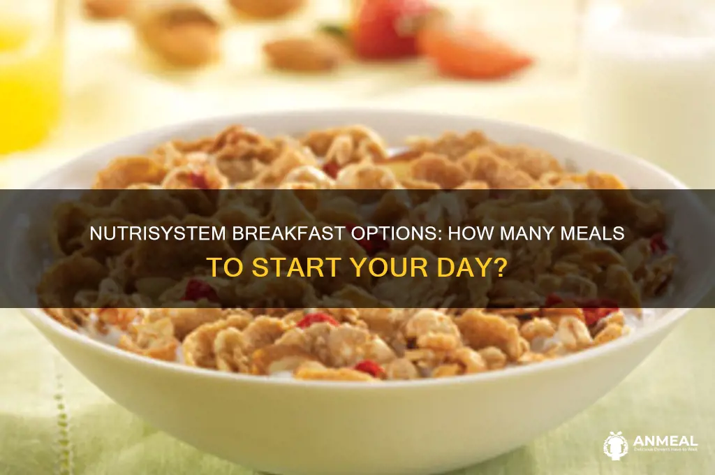how many breakfasts nutrisystem