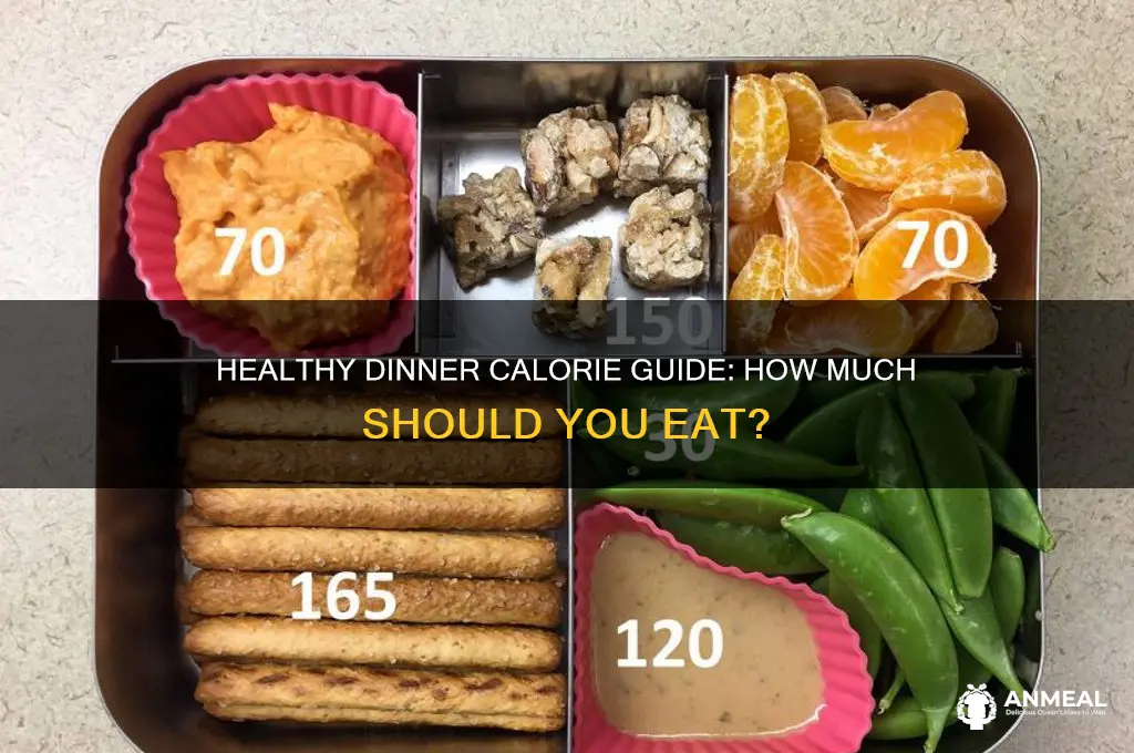 how many calaories are u supposed to have for dinner